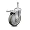 Service Caster 5 Inch Gray Polyurethane Wheel Swivel 10mm Stem Caster with Total Lock Brake SCC-TSTTL20S514-PPUB-M1015 - alternate 1